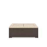 Palm Springs Outdoor Coffee Table by Homestyles - Brown - Rattan - 6800-21