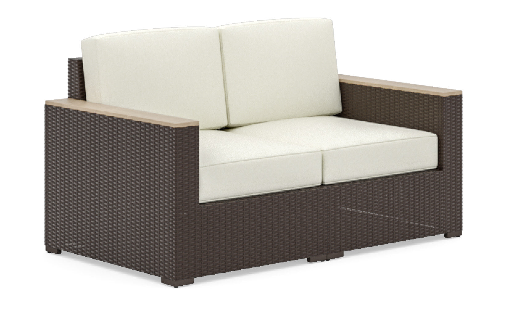 Palm Springs Outdoor Loveseat Set by Homestyles - Brown - Rattan - 6800-60-11D-21