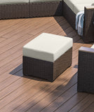 Palm Springs Outdoor Ottoman by Homestyles - Brown - Rattan - 6800-90