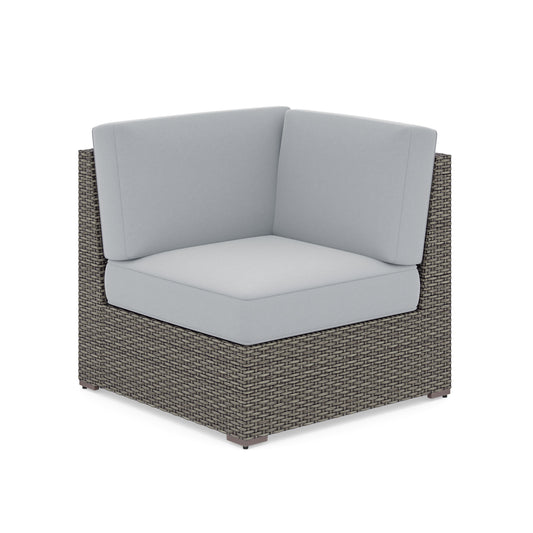 Boca Raton Outdoor Sectional Side Chair by Homestyles - Brown - Rattan - 6801-12