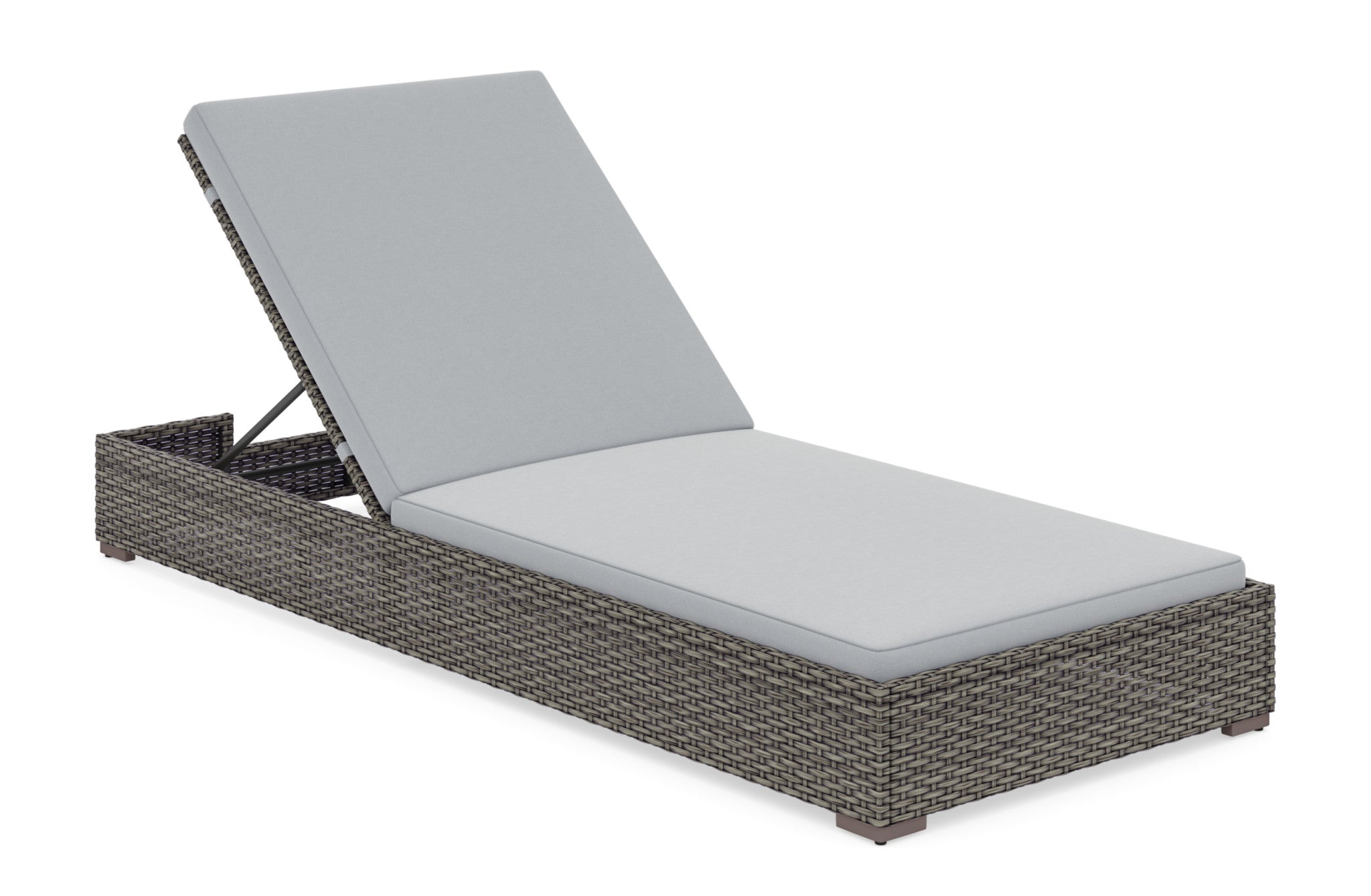 Boca Raton Outdoor Chaise Lounge by Homestyles - Brown - Rattan - 6801-83