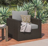 Cape Shores Outdoor Arm Chair by Homestyles - Brown - Rattan - 6802-10