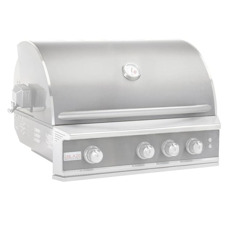 Blaze - 3 Burner Professional LUX Grill Skin & Control Panel Cover - Stainless Steel | BLZ-3PROSK-SS