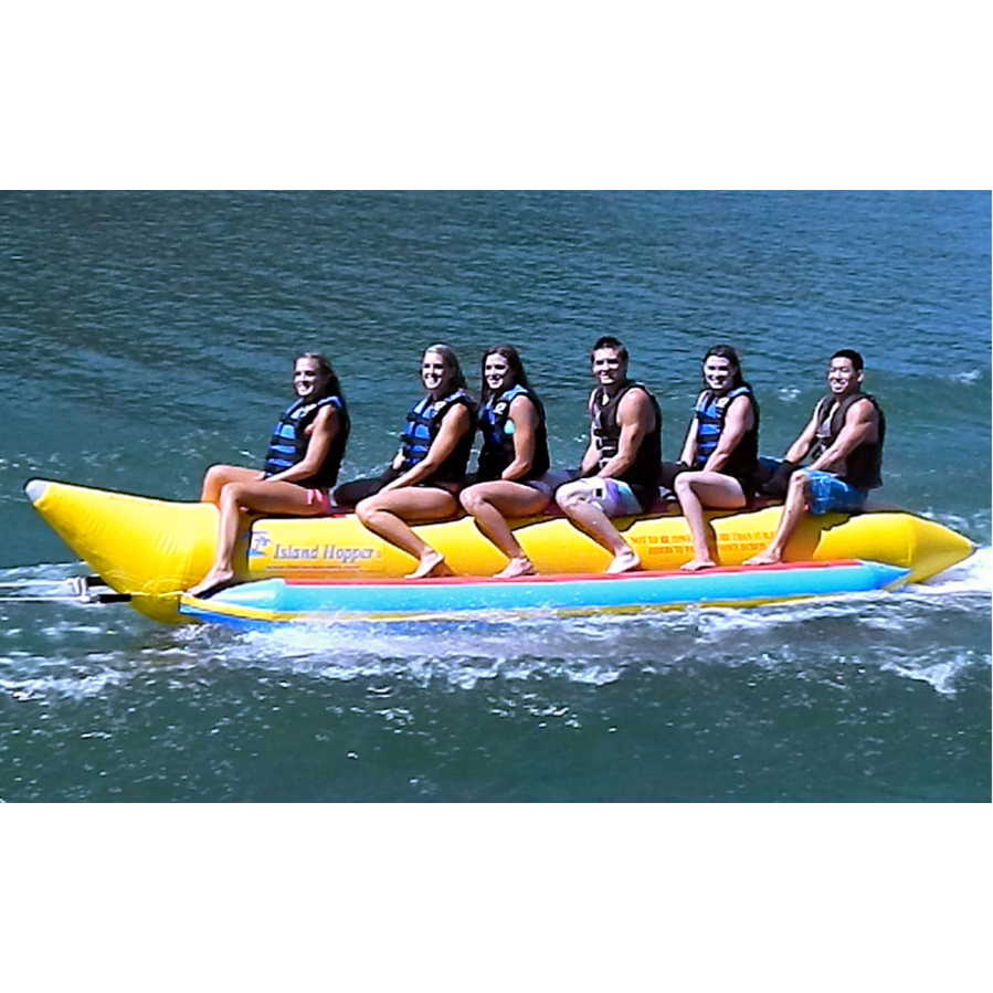 Island Hopper "Elite Class" Commercial banana boats - 6 passenger, 19' feet  in-line seats - PVC-6-INLINE