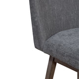 Armen Living - Basila Swivel Bar or Counter Stool in Grey Oak Wood Finish with Grey Fabric - 840254332232