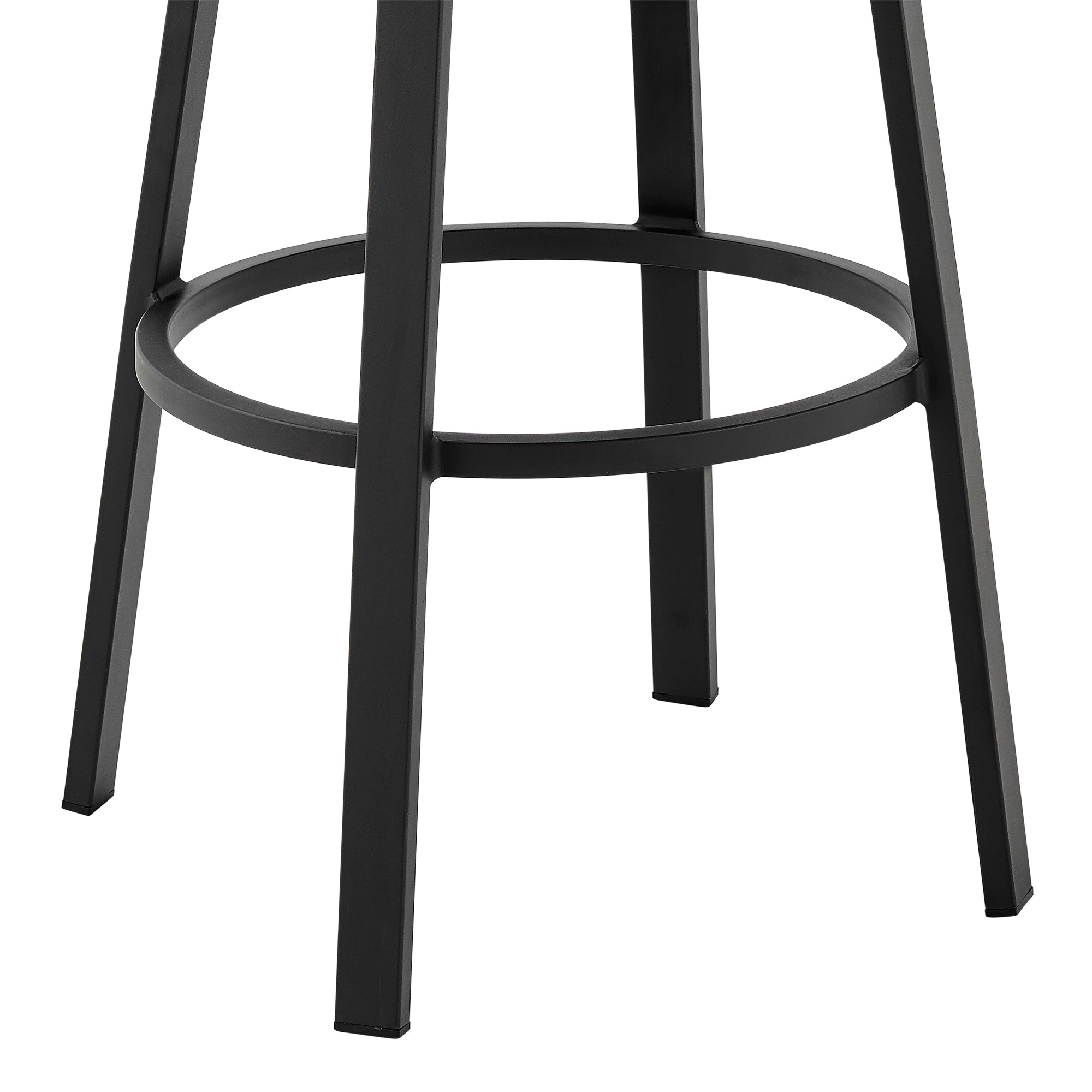 Armen Living - Don Outdoor Patio Bar or Counter Stool in Aluminum with Cushions - 840254332485