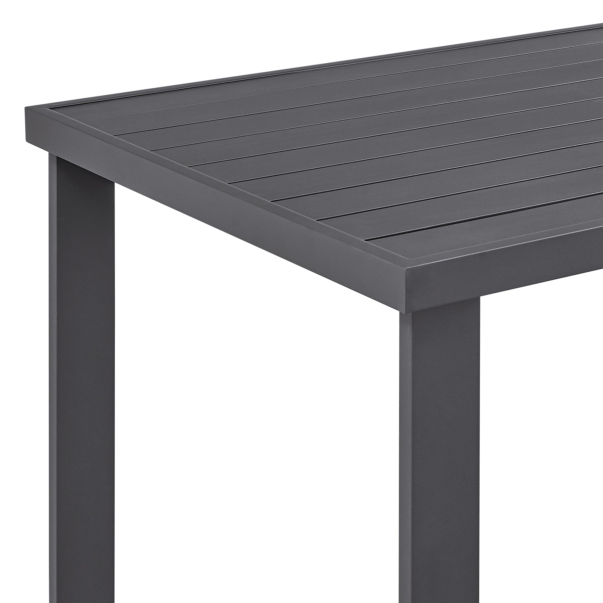 Armen Living - Argiope Outdoor Patio Bar Height Dining Table in Aluminum - 840254332980