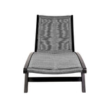 Armen Living - Chateau Outdoor Patio Adjustable Chaise Lounge Chair in Eucalyptus Wood and Rope - 840254336032