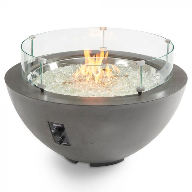 Outdoor Greatroom - Midnight Mist Cove 42" Round Gas Fire Pit Bowl - CV-30MM
