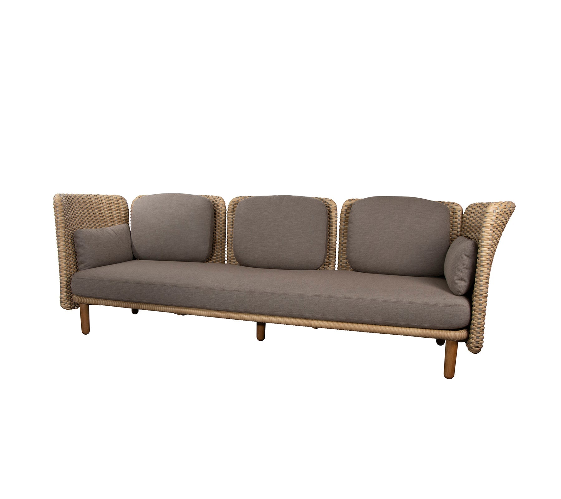 Cane-Line - Arch 3-seater sofa w/ low arm/backrest - ARCH 8