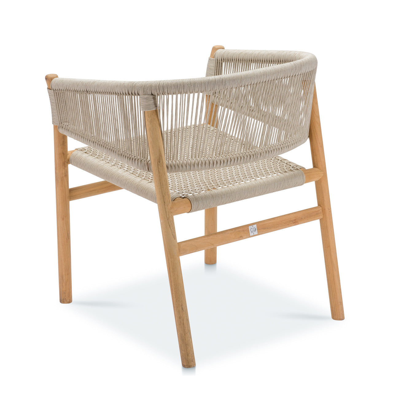 CO9 Design - Ava Natural Wicker Dining Arm Chair - Set of 2 | [AV15N-2]