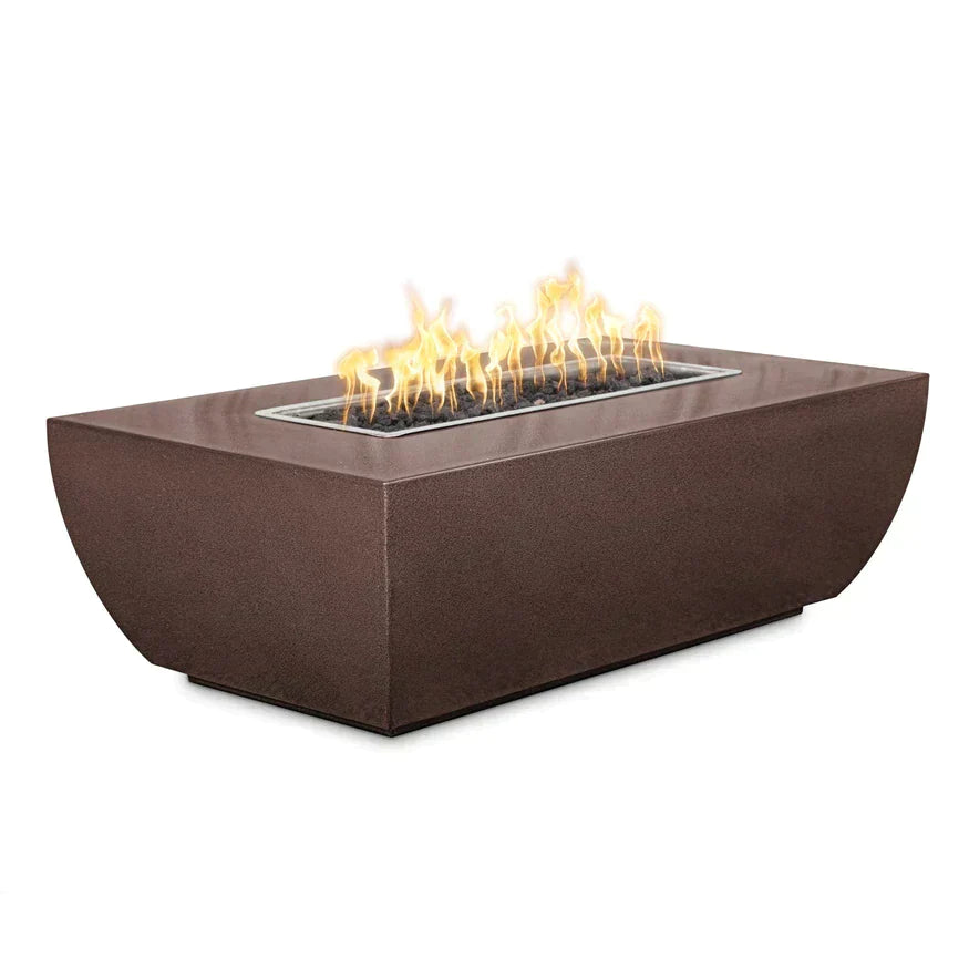 The Outdoor Plus - 84" Avalon Powder Coat 15” Tall Fire Pit  - OPT-AVLPC8415