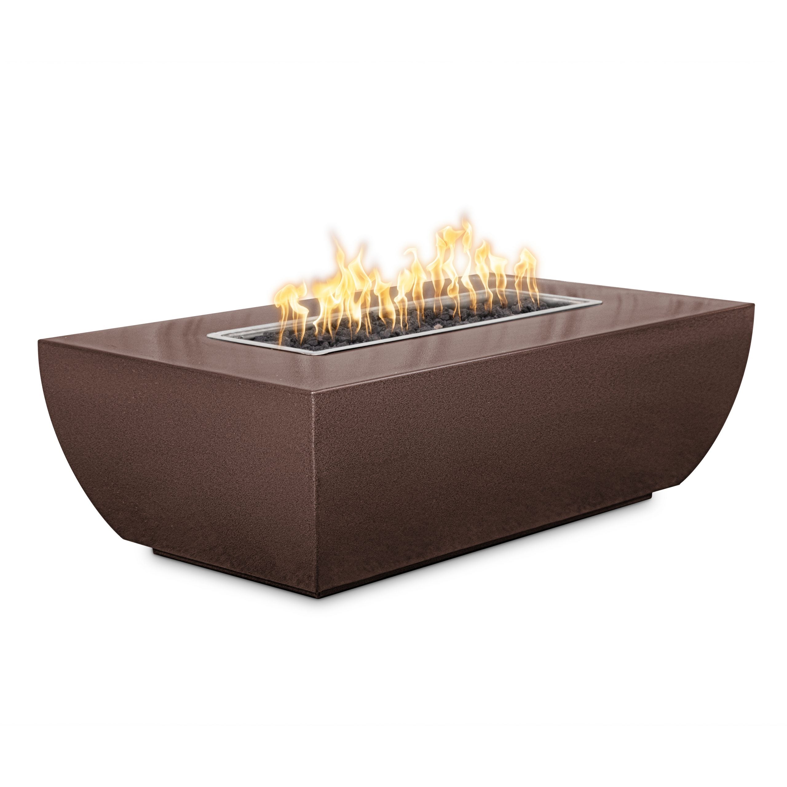 The Outdoor Plus - 72" Avalon 24” Tall Powder Coat Fire Pit - OPT-AVLPC7224