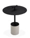 CO9 Design - Bayridge 18" Side Table with Handle | Black and Taupe
