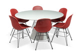 CO9 Design - Bayridge 60" Round Stone Grey Dining Table | [BA60]