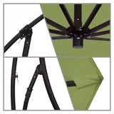 California Umbrella - 9' - Cantilever Umbrella - Aluminum Pole - Spectrum Cilantro - Sunbrella  - BA908117-48022