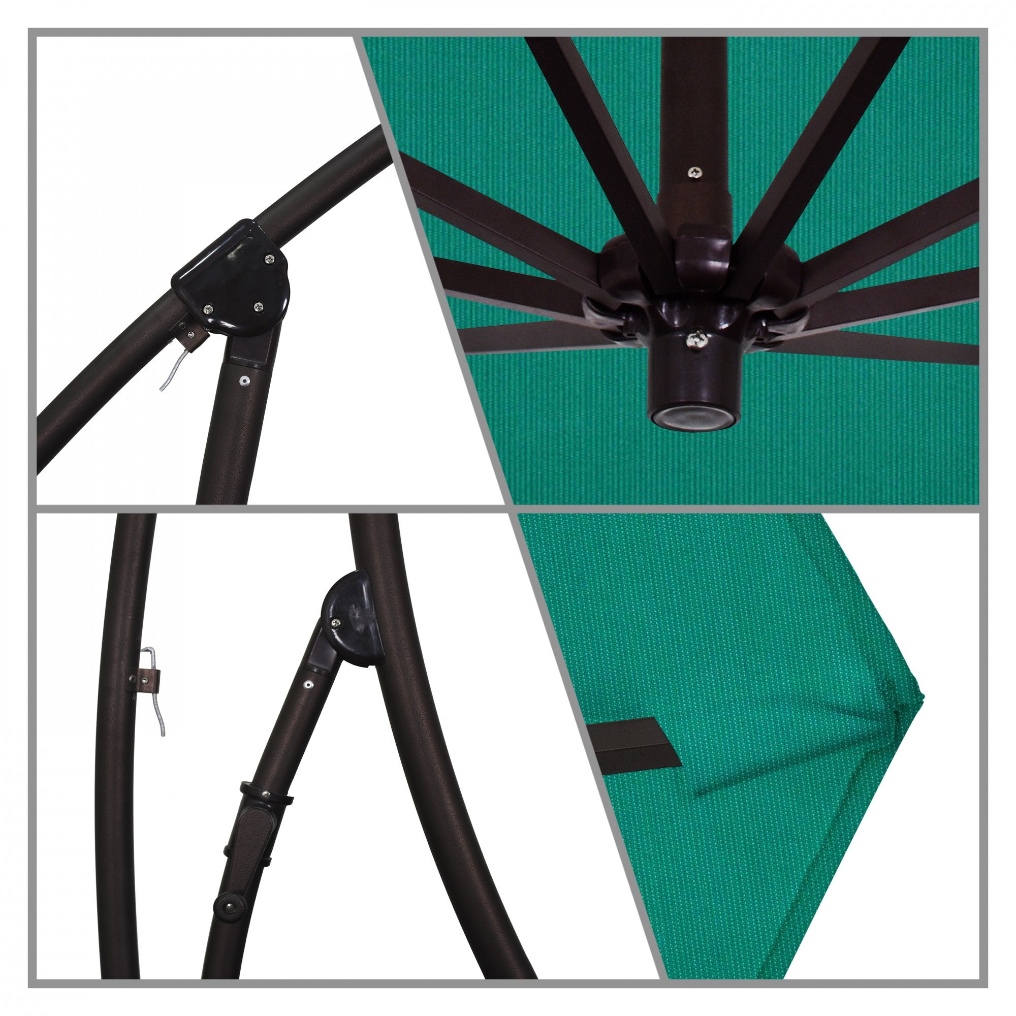 California Umbrella - 9' - Cantilever Umbrella - Aluminum Pole - Spectrum Aztec - Sunbrella  - BA908117-48090
