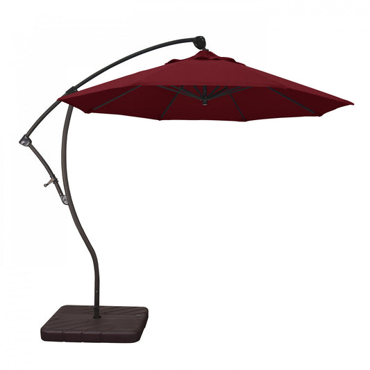 California Umbrella - 9' - Cantilever Umbrella - Aluminum Pole - Spectrum Ruby - Sunbrella  - BA908117-48095