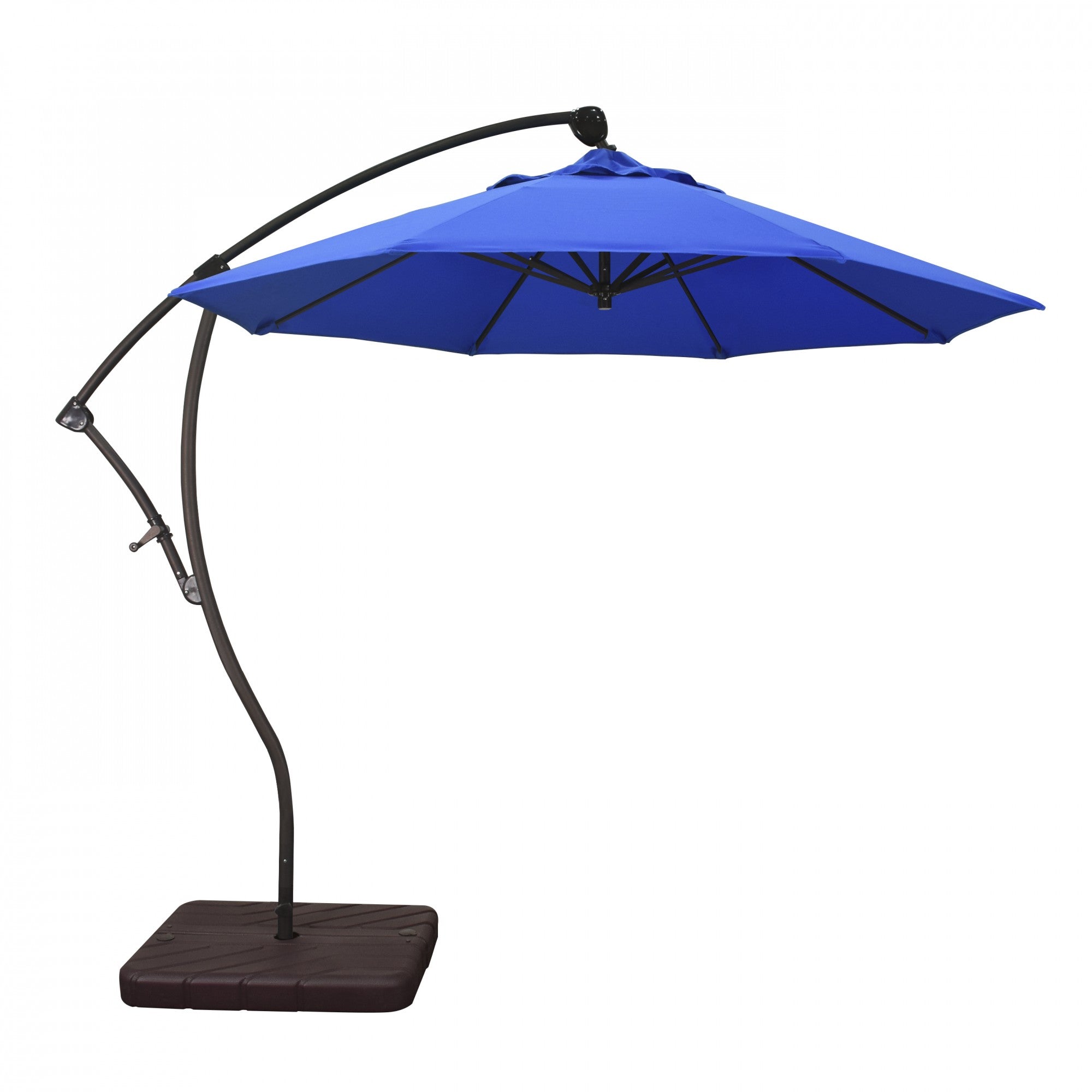 California Umbrella - 9' - Cantilever Umbrella - Aluminum Pole - Pacific Blue - Sunbrella  - BA908117-5401