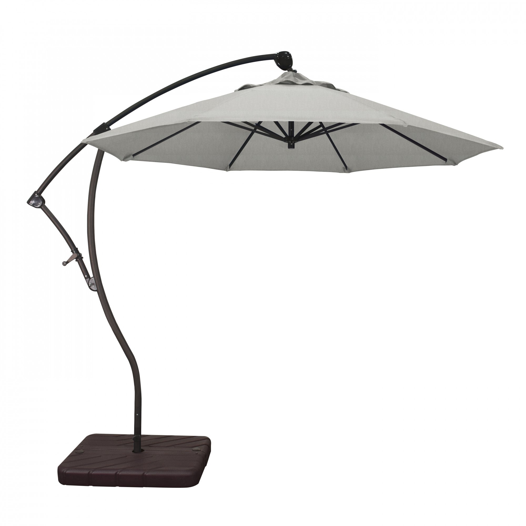 California Umbrella - 9' - Cantilever Umbrella - Aluminum Pole - Granite - Sunbrella  - BA908117-5402