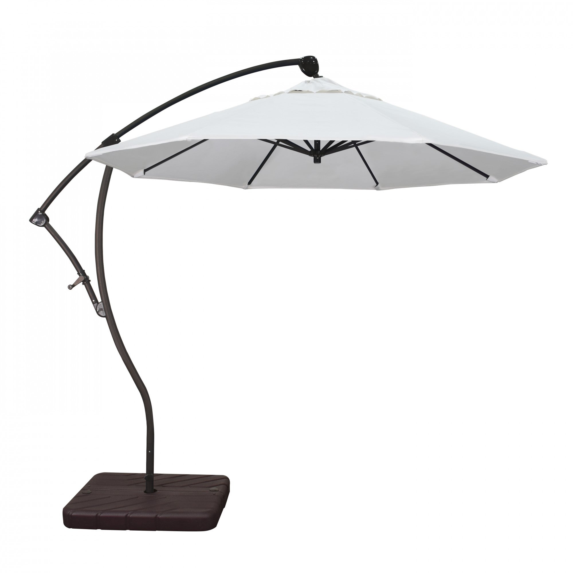 California Umbrella - 9' - Cantilever Umbrella - Aluminum Pole - Natural - Sunbrella  - BA908117-5404