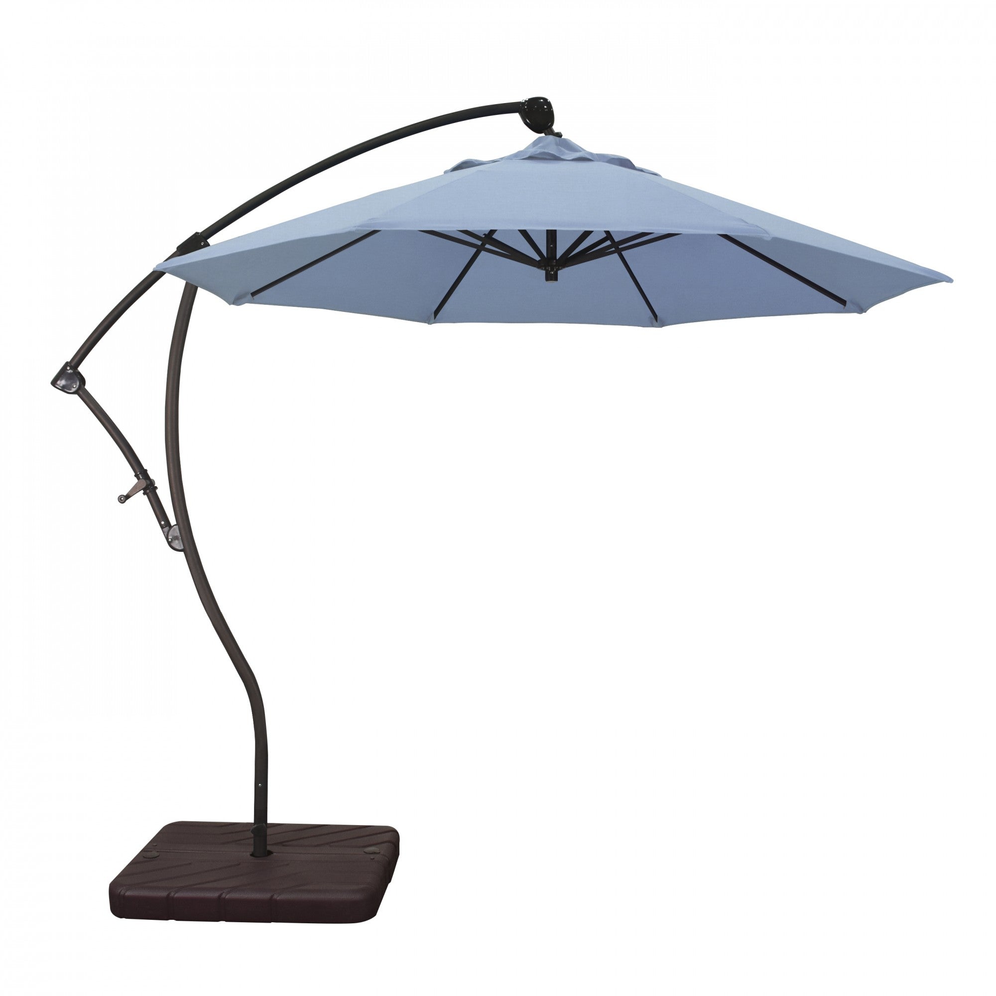 California Umbrella - 9' - Cantilever Umbrella - Aluminum Pole - Air Blue - Sunbrella  - BA908117-5410