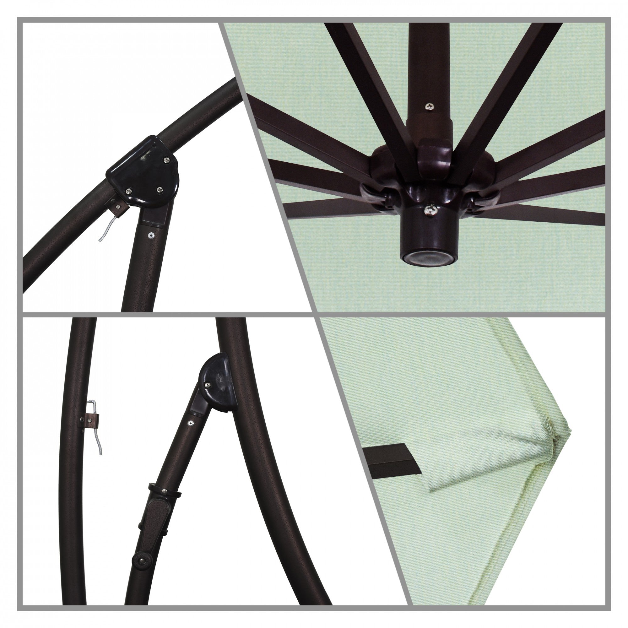 California Umbrella - 9' - Cantilever Umbrella - Aluminum Pole - Spa - Sunbrella  - BA908117-5413
