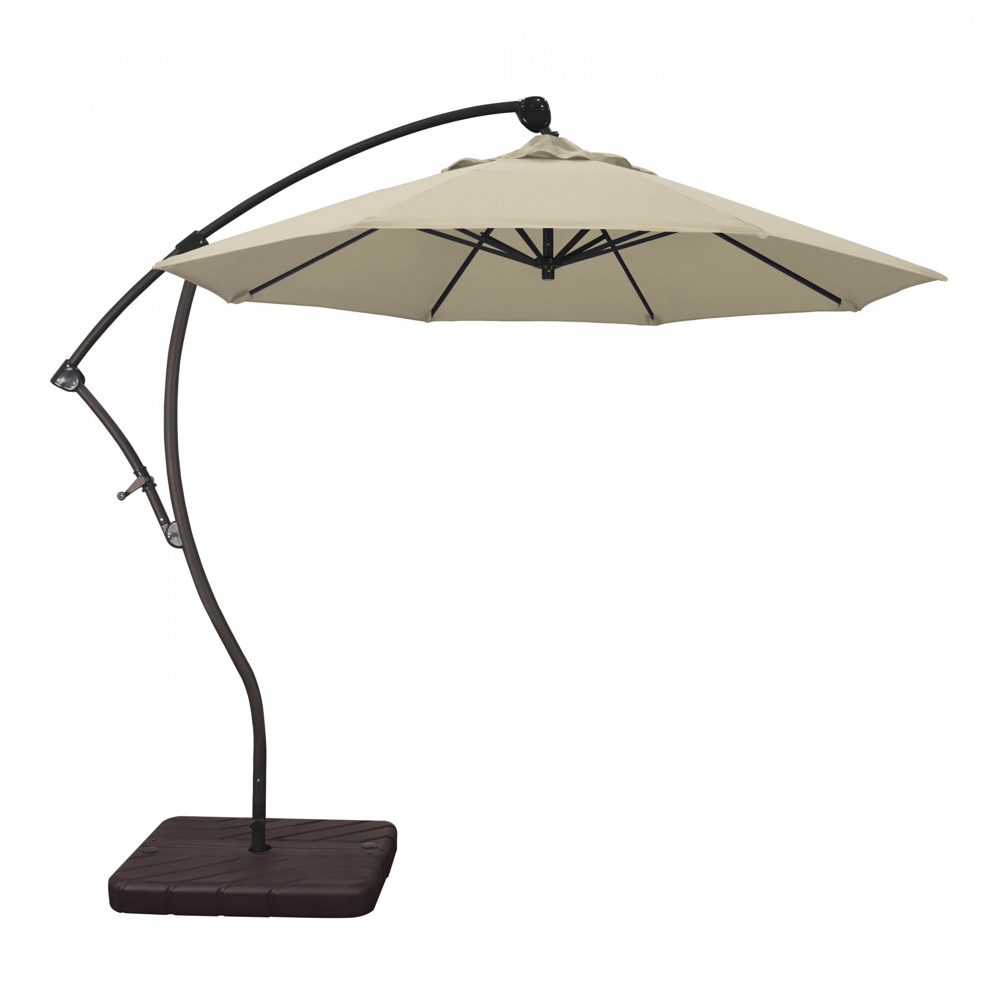 California Umbrella - 9' - Cantilever Umbrella - Aluminum Pole - Antique Beige - Sunbrella  - BA908117-5422