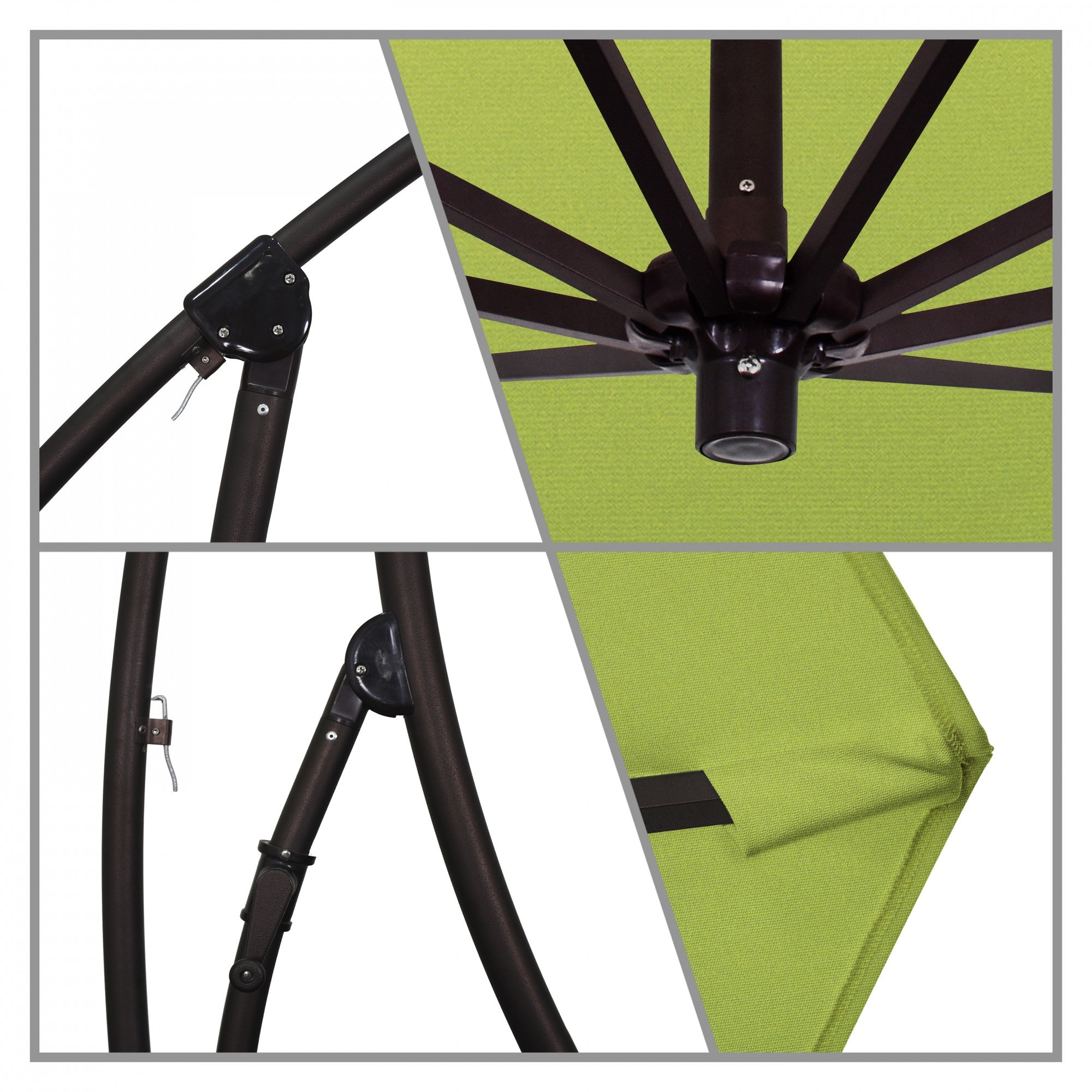 California Umbrella - 9' - Cantilever Umbrella - Aluminum Pole - Macaw - Sunbrella  - BA908117-5429