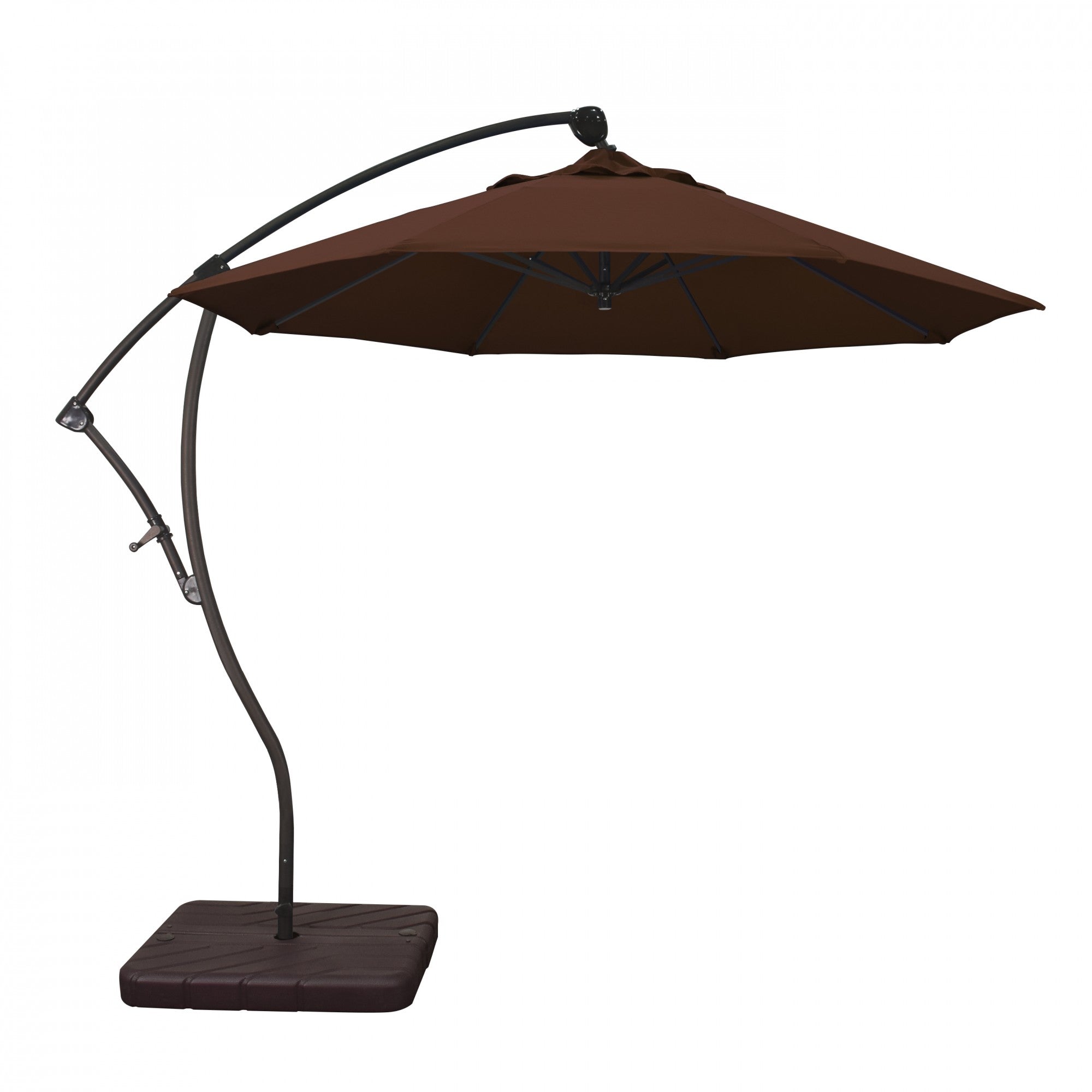 California Umbrella - 9' - Cantilever Umbrella - Aluminum Pole - Bay Brown - Sunbrella  - BA908117-5432