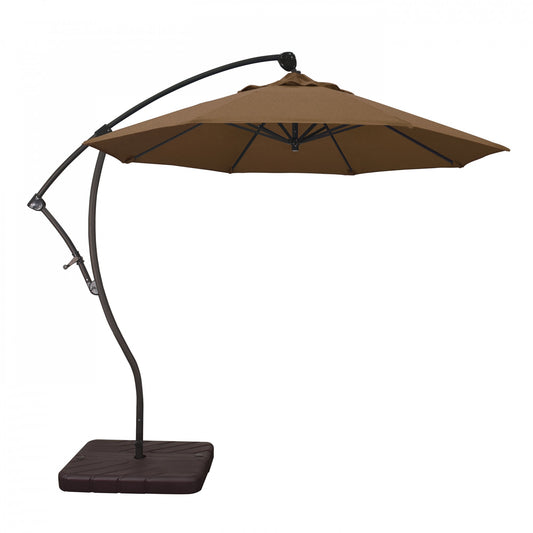 California Umbrella - 9' - Cantilever Umbrella - Aluminum Pole - Teak - Sunbrella  - BA908117-5488