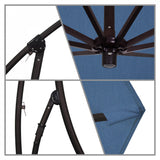 California Umbrella - 9' - Cantilever Umbrella - Aluminum Pole - Regatta - Sunbrella  - BA908117-5493