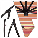 California Umbrella - 9' - Cantilever Umbrella - Aluminum Pole - Dolce Mango - Sunbrella  - BA908117-56000