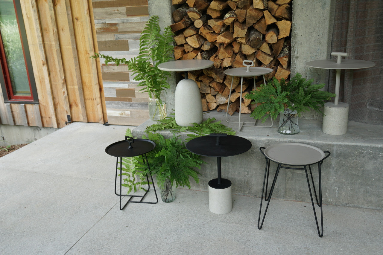 CO9 Design - Bayridge 18" Stone Grey Side Table | [BA18]