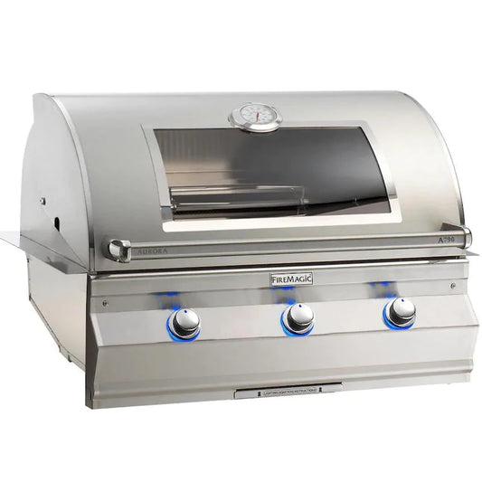 Fire Magic - 36-Inch Built-In Grill With Magic View Window And Analog Thermometer - Natural Gas / Propane - A790I-7LAX