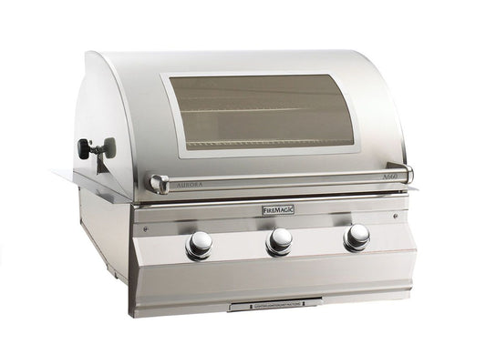 Fire Magic - Aurora A660I 30" Built In Natural Gas Grill With Analog Thermometer | A660I-7EAN-W