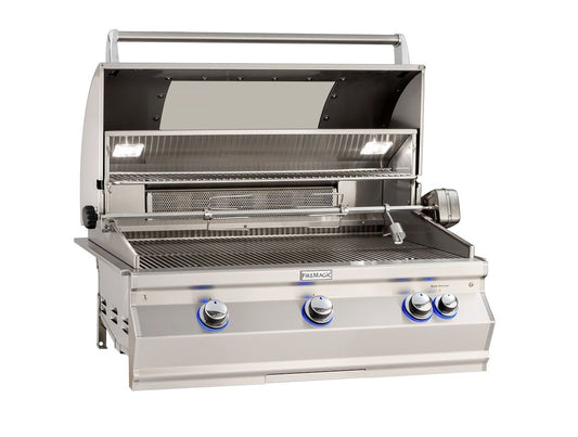 Fire Magic - Aurora A660I 30" Built In Natural Gas/Propane Grill With Analog Thermometer | A660I-7LAN-W