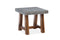 CO9 Design - Bridge Side Table with Cement Top and Acacia Base | [BD20]