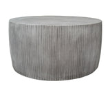 CO9 Design - Bridge 35" Round Drum Coffee Table in Cement | BD36