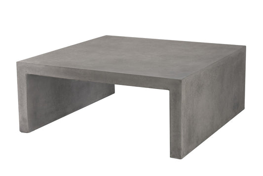 CO9 Design - Bridge 43" Square Coffee Table in Cement | [BD40]