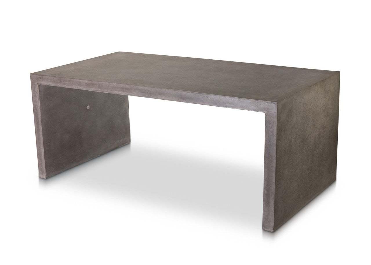 CO9 Design - Bridge 72" Waterfall Dining Table in Cement | [BD72]
