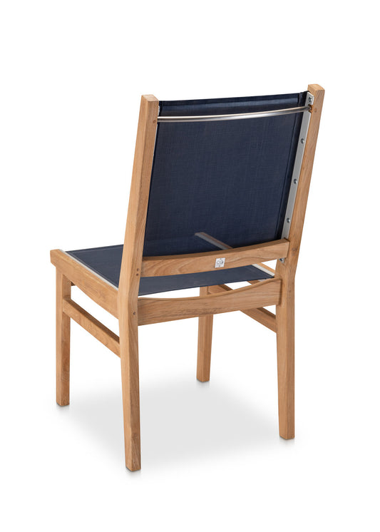 CO9 Design - Bayhead Teak Side Chair | Grey, Navy and White