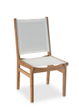 CO9 Design - Bayhead Teak Side Chair | Grey, Navy and White