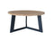 CO9 Design - Brewer Round Dining Table with Solid Teak Top with an Aluminum Base in Lava | [BW63]