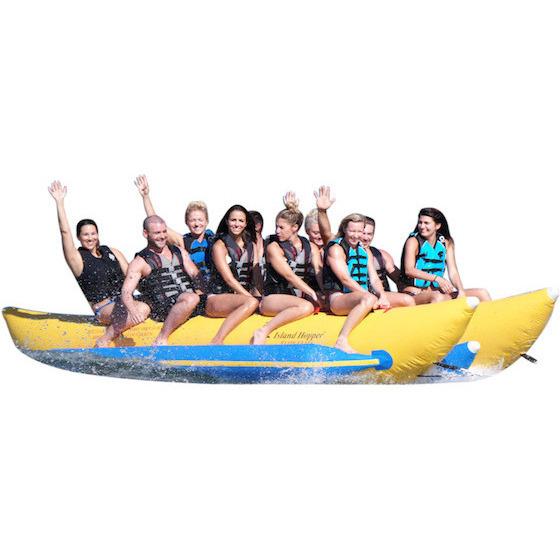 Island Hopper "Elite Class" Commercial banana boats - 10 passenger, 17' feet  side-to-side seating - PVC-10-SBS