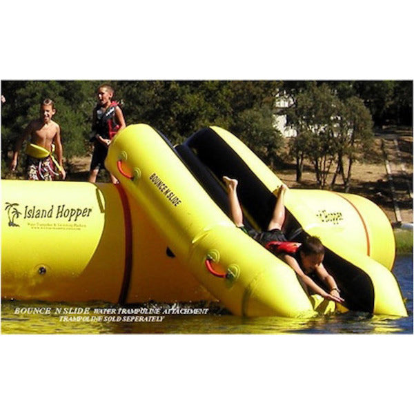Island Hopper Water Trampolines - Bounce 'n Slide - water trampoline attachment    (Yellow or Green) - PVCSLIDE