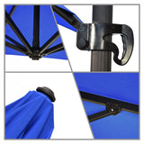 California Umbrella - 8.5' - Cantilever Umbrella - Aluminum Pole - Pacific Blue - Sunbrella  - CALI85858A117-5401