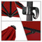 California Umbrella - 8.5' - Cantilever Umbrella - Aluminum Pole - Jockey Red - Sunbrella  - CALI85858A117-5403