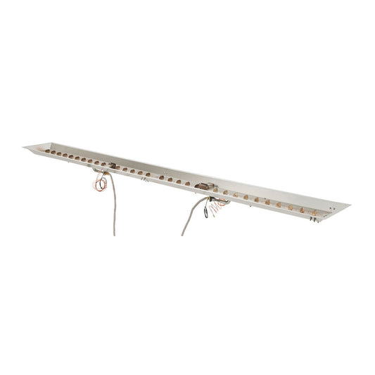 Outdoor Greatroom - 12" x 96" Linear Crystal Fire Plus Gas Burner with Direct Spark Ignition (NG) - CFP1296DSING