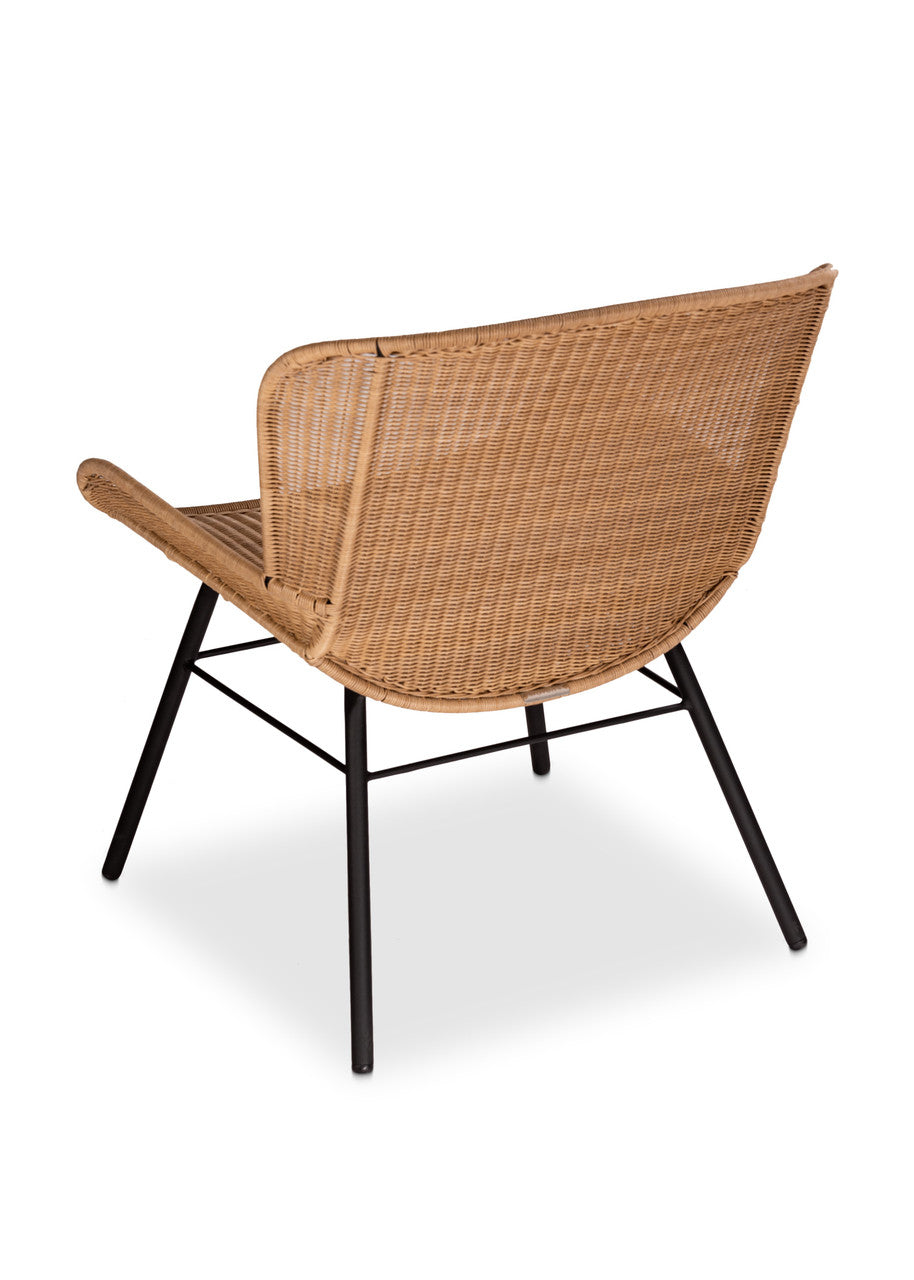 CO2 Design - Cooper Lounge Chair in All-Weather Resin with Lava Metal Base | [CO30N]